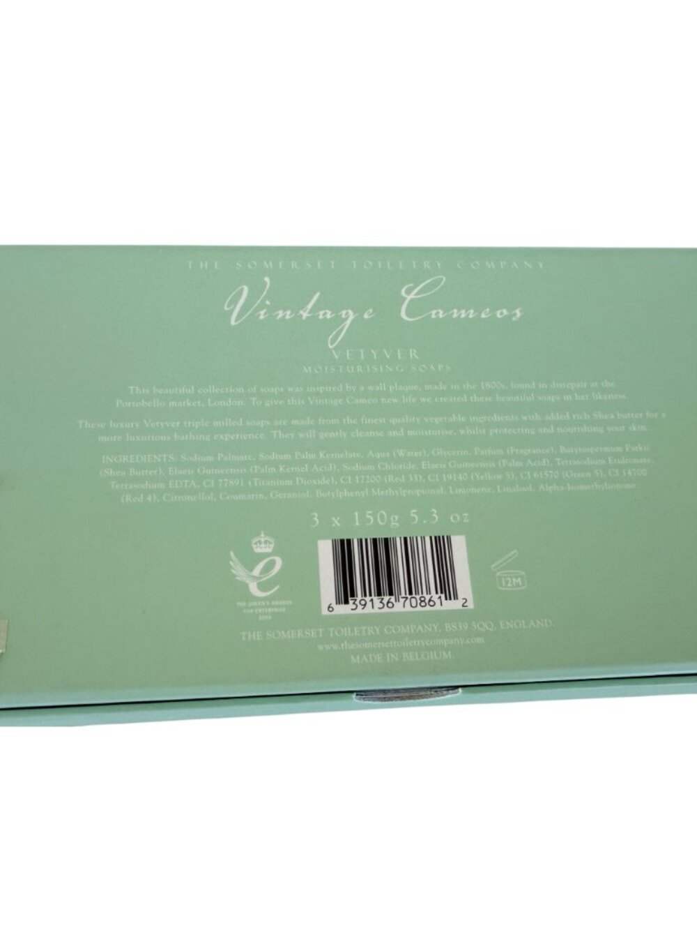 Somerset Toiletry Co. "Vintage Cameos" Vetyver Soaps Gift Boxed (only 2 soaps) - Picture 6 of 6